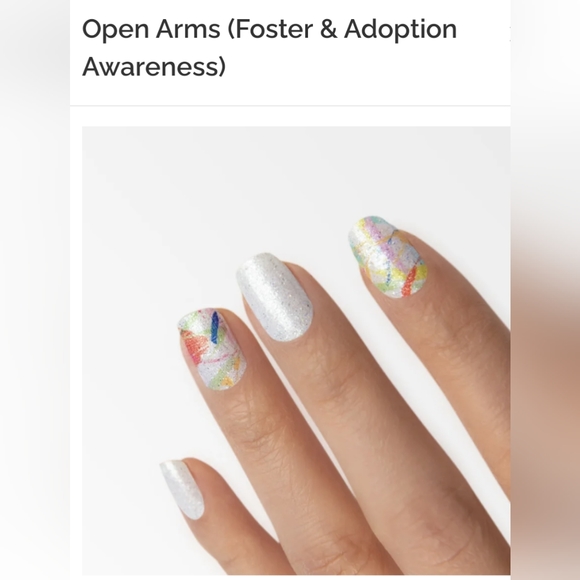 Last chanceCOLOR STREET Open Arms Foster & Adoption Awareness Nail Polish Strips - Picture 5 of 6
